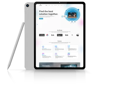 Tablet website preview