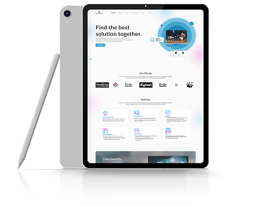 Tablet website preview