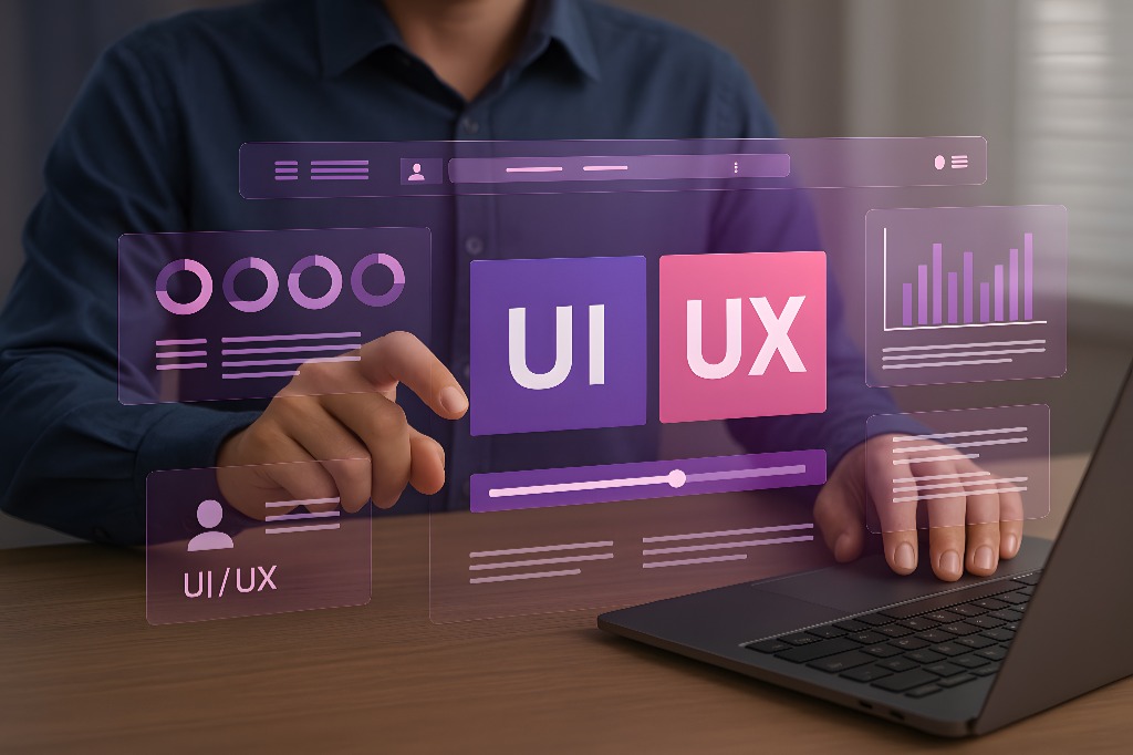 UI UX design concept interface workspace
